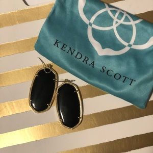 Kendra Scott Black/gold earrings